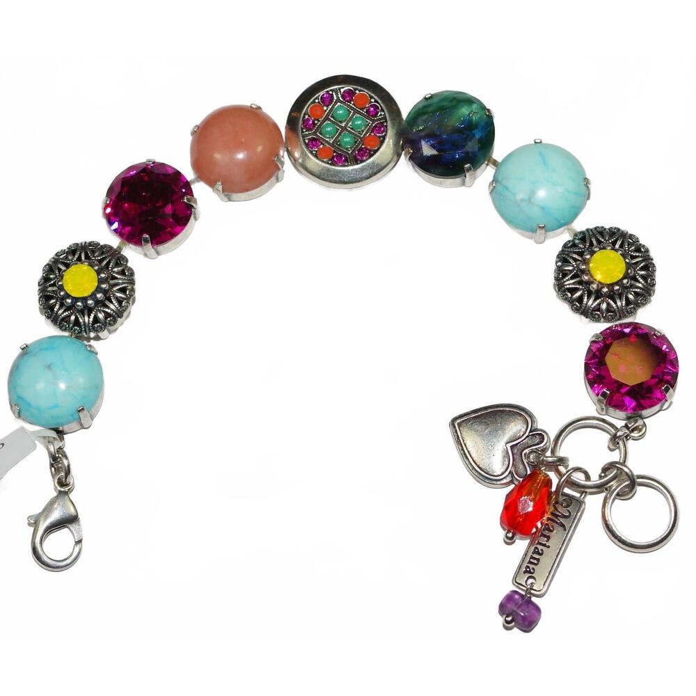 NEW MARIANA women's masai button bracelet in multi